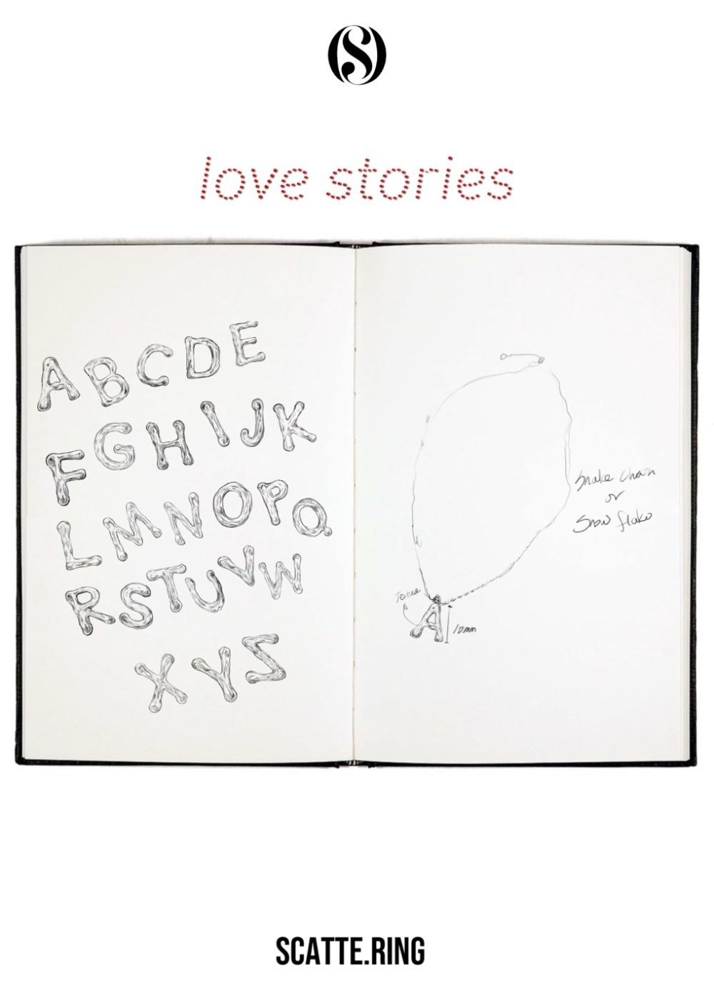 [1:1 ORDER MADE] 러브 스토리즈 이니셜 목걸이