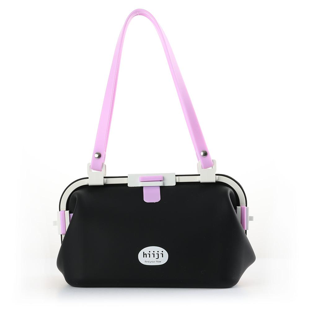 히지 실리콘 수영가방 젤리박스 라벤더블랙 L