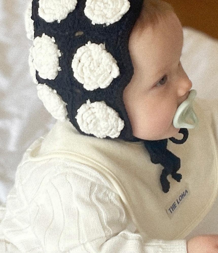 스노우플라워 핸드메이드 보넷