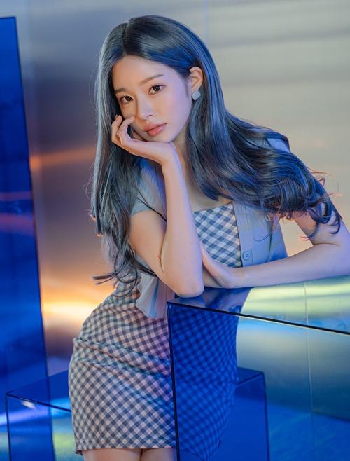 여성 수제 통가발 내츄럴 파팅 볼드펌 (애쉬그레이블루)