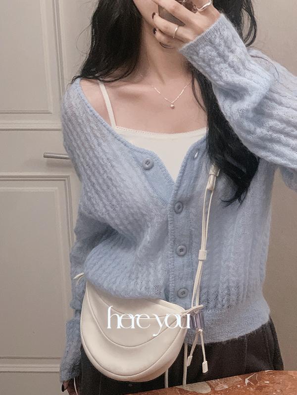 유리에 여리여리🩰 [here you] 피코 레이스 sleeveless - 5color (부유방커버/골지나시/레이어드/이너/러블리/봄신상)