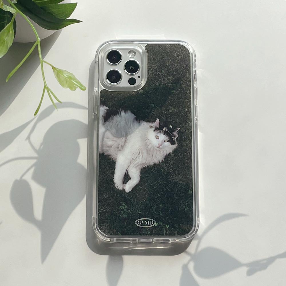 Garden Cat 고양이 In need of rest 아이폰 15 젤리 케이스