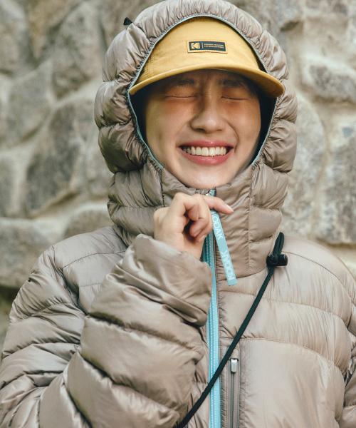 컬러라마 경량 구스 다운 자켓 GREY