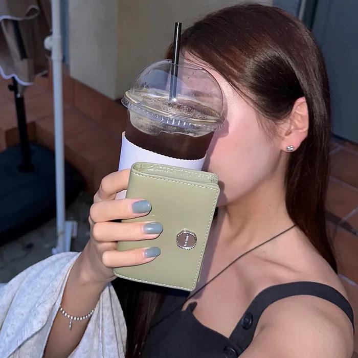 투아모 Bella Pocket Card Wallet 벨라 포켓 카드지갑 / OLIVE올리브 [소가죽]