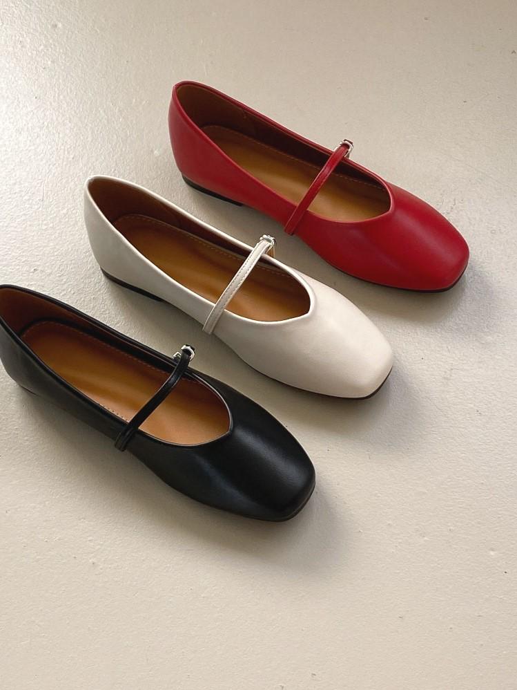 슈즈데이 [10만족판매] 소가죽 착화감 굿 메리제인 플랫슈즈