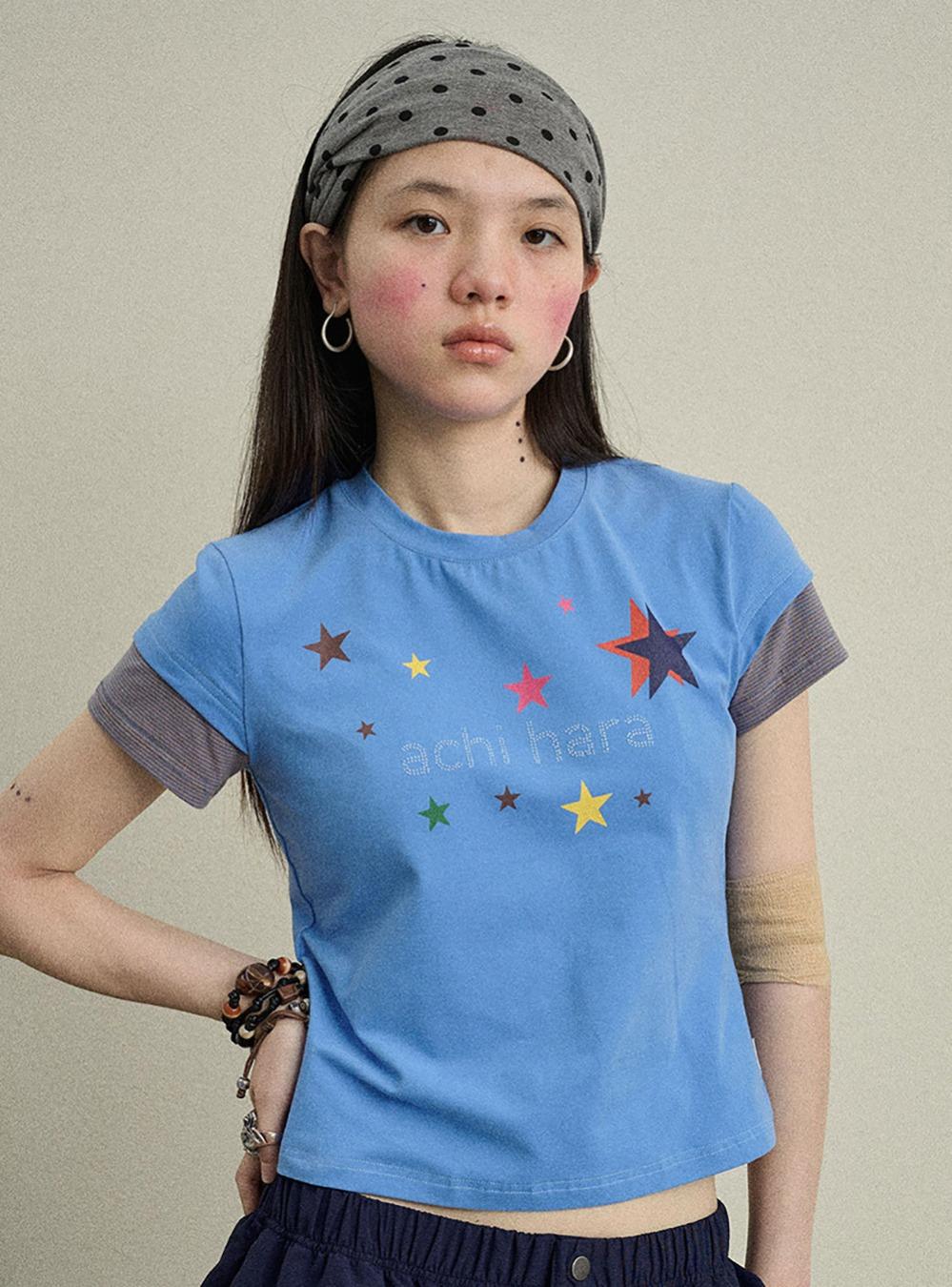 Layered Short Sleeve T-Shirt (4color)
