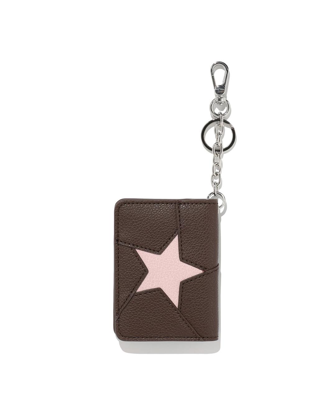 one star card wallet_brown