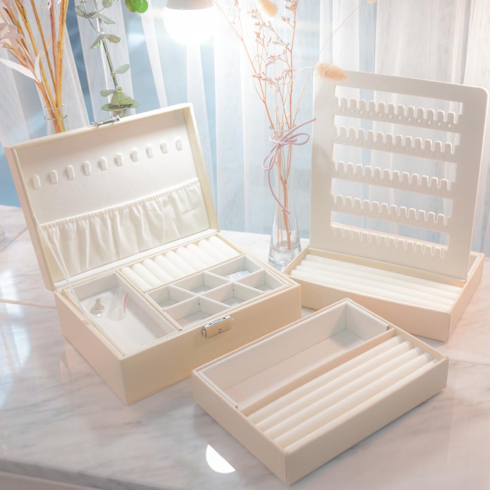 라피네 악세사리 귀걸이 보관함 목걸이 보석함 2단 주얼리 트레이