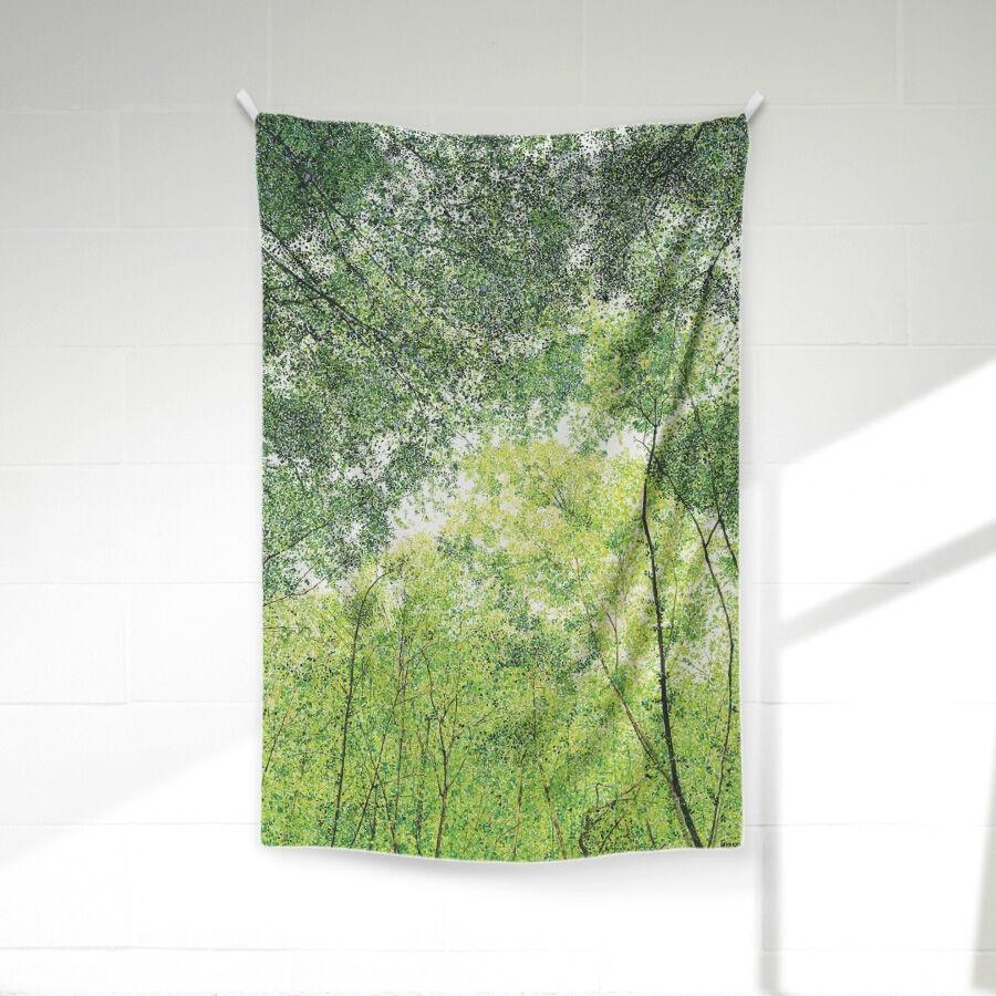 쉬폰 패브릭 천 포스터 초록물결 김소라