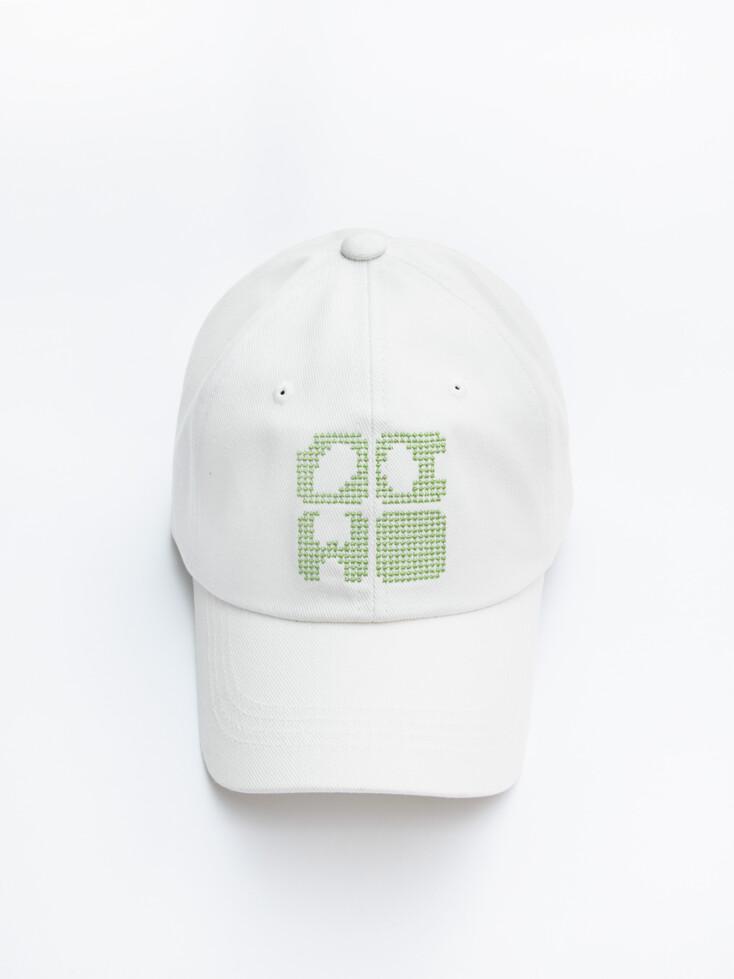 Ivory-White ODW Logo Cap