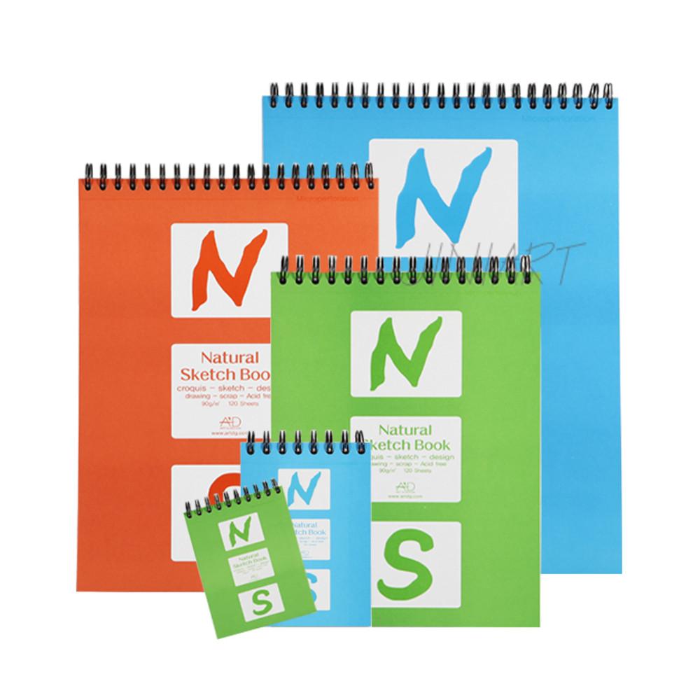 아트앤디자인 네츄럴 스케치북(크로키북) A6 (90g)