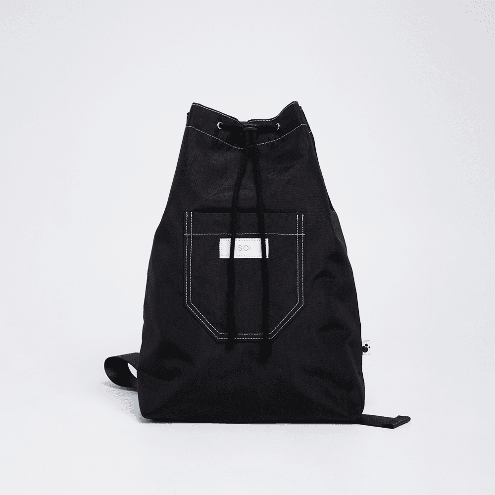 SOI STITCH BAG BLACK