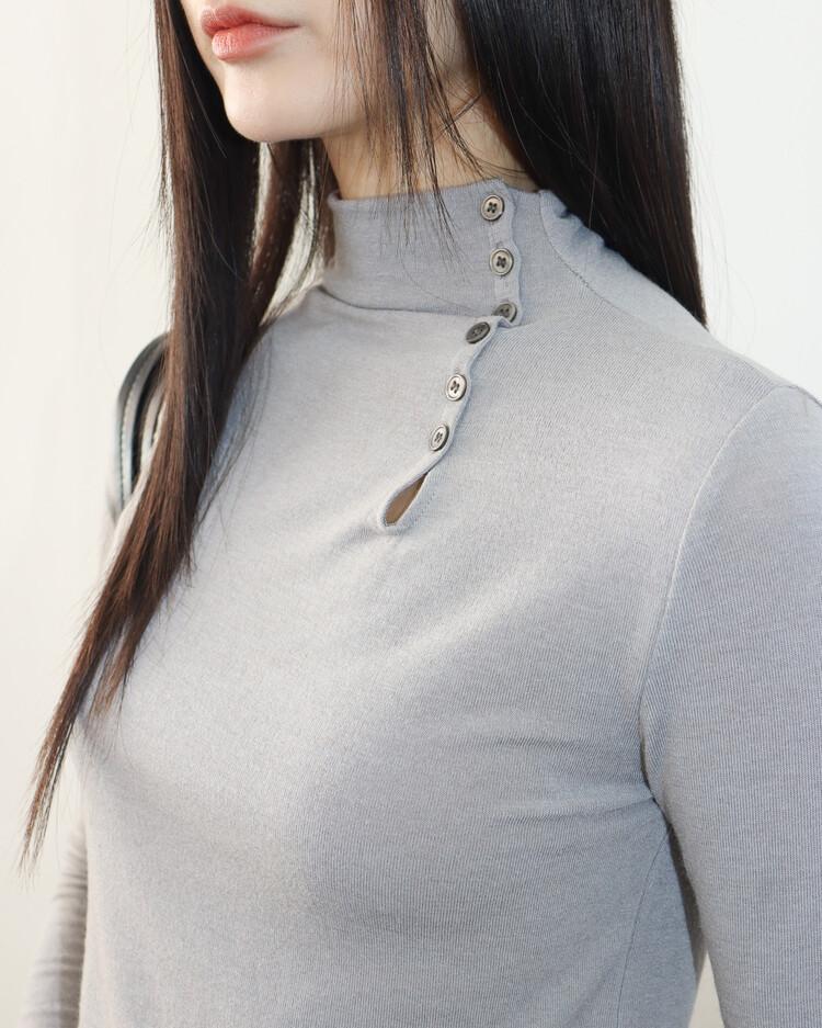 랩쳐 TOOK BUTTON POLA TOP (3COLOR)