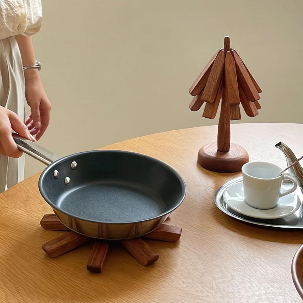 스탠딩 트리 나무 냄비받침 (3개입)