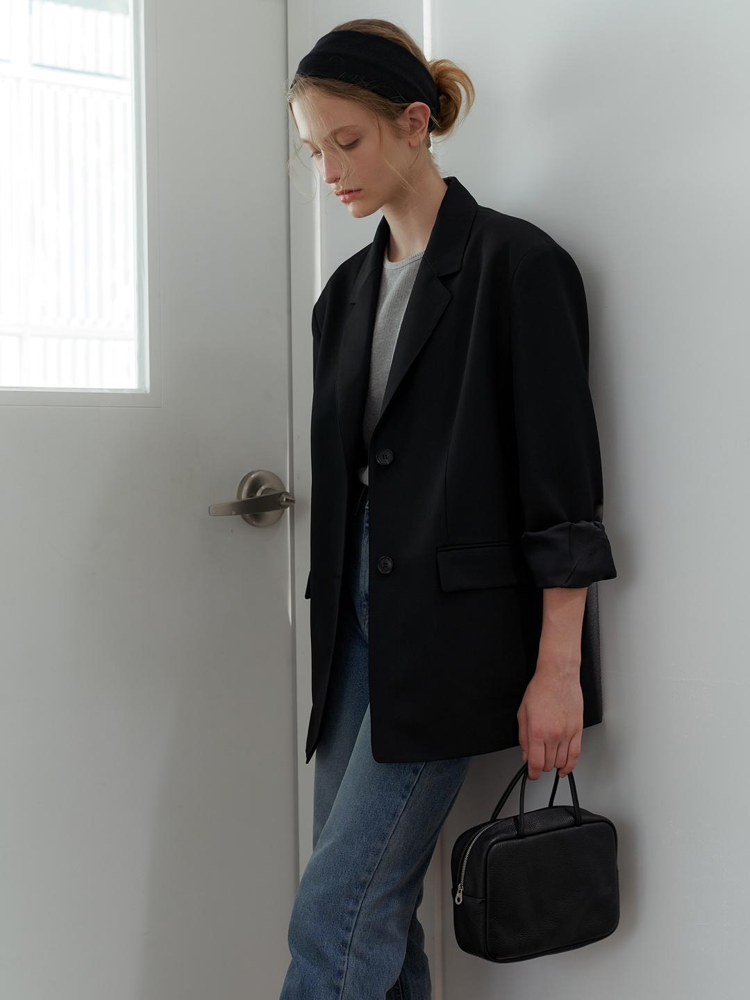 RE-ORDER / Square top handle bag
