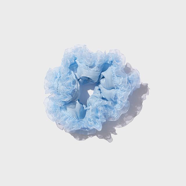 Glitter Lace Scrunchie (blue)