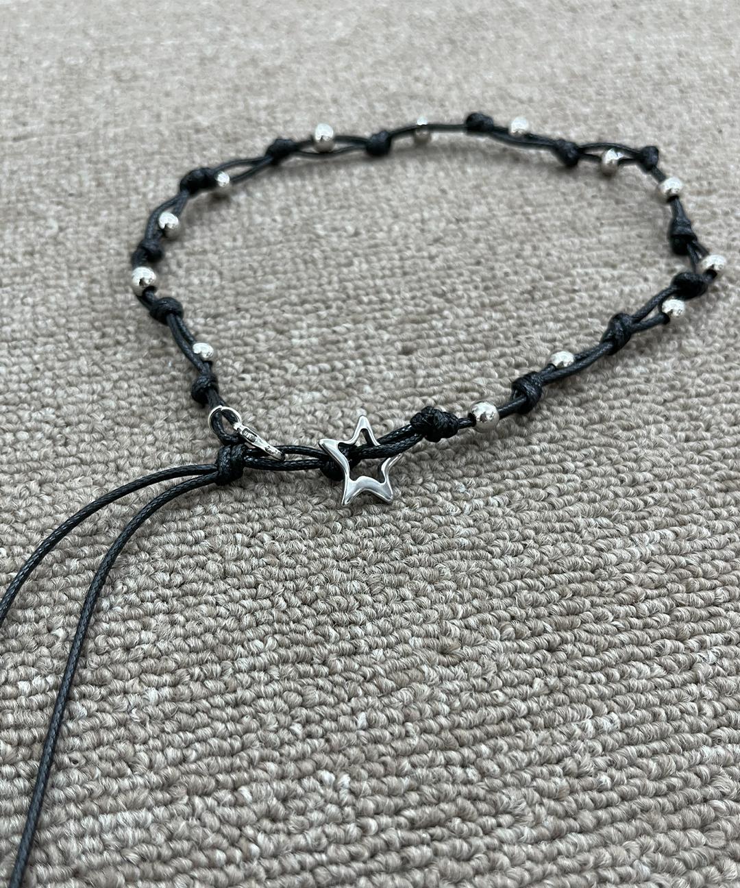 star silver ball drop choker