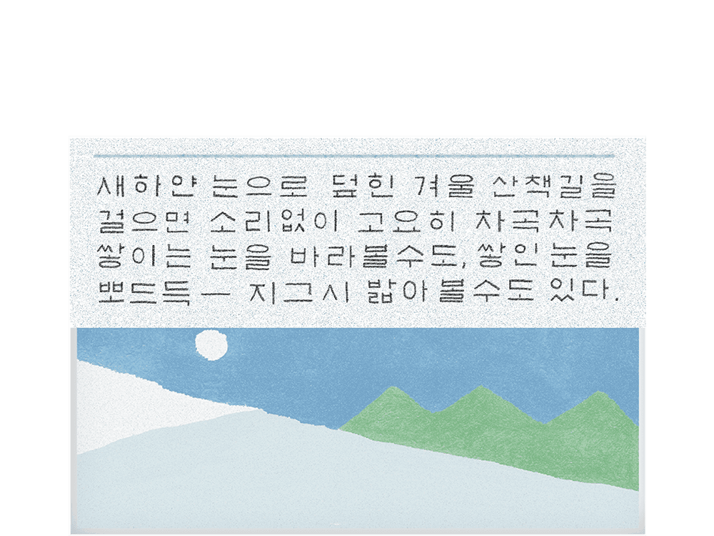 하얀눈편지 · 요리