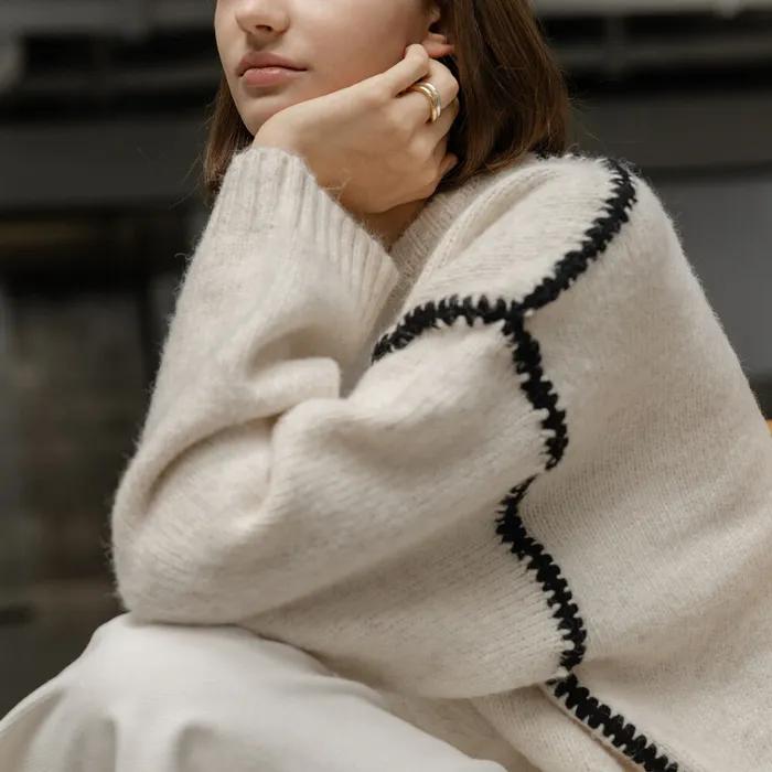 CHUNKY CRWNECK SWEATER_NFKN4140