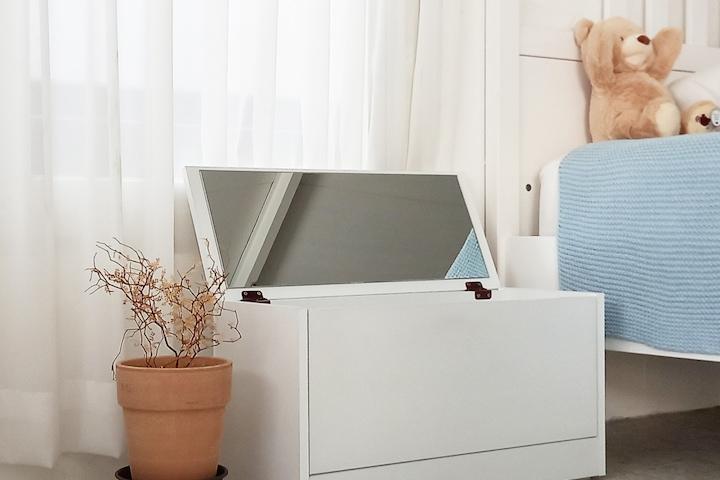 실속 수납 좌식 화장대 2colors