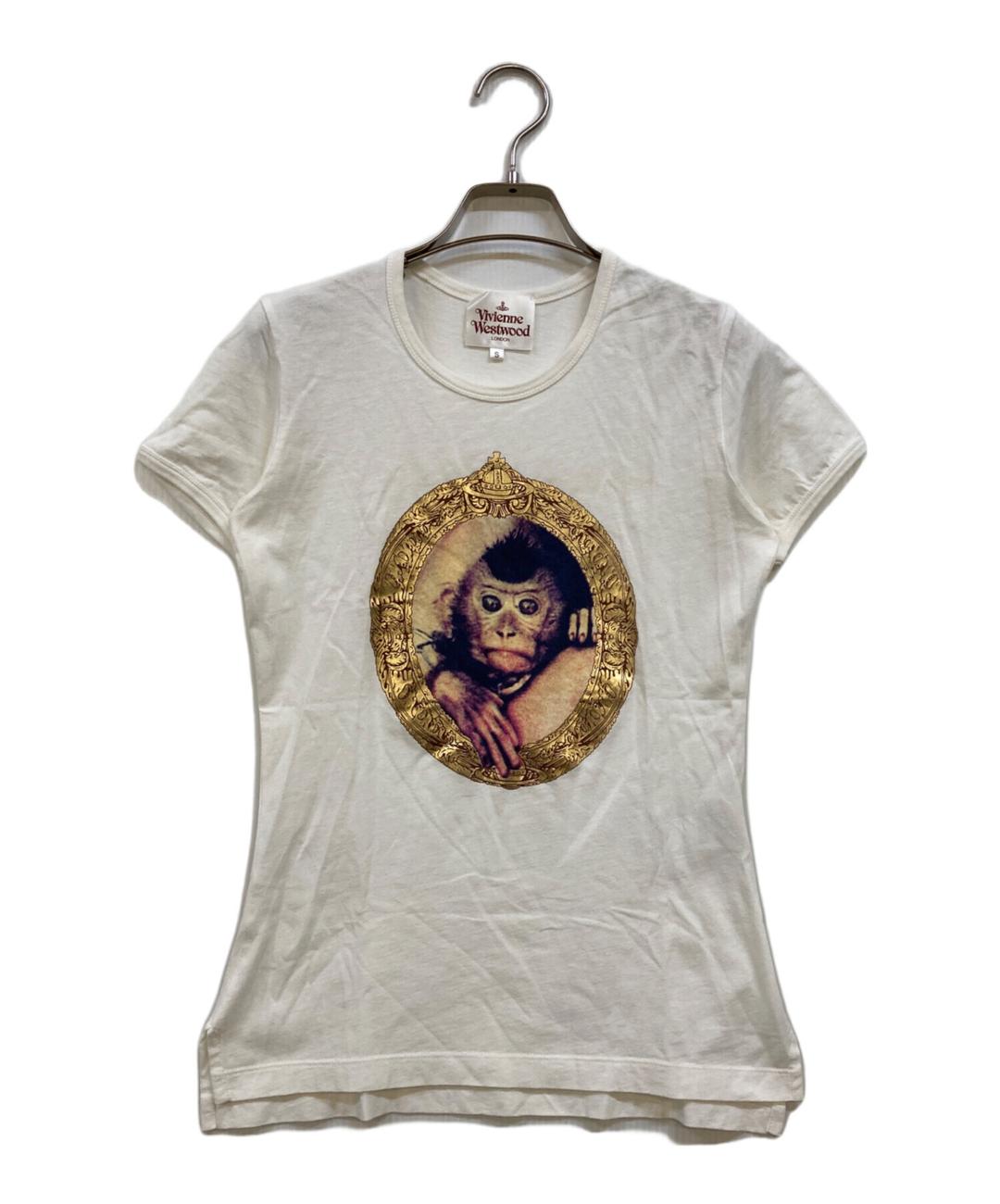 Vivienne Westwood (ヴィヴィアンウエストウッド) ミニモンキープリントTシャツ ホワイト サイズ:Ｍ