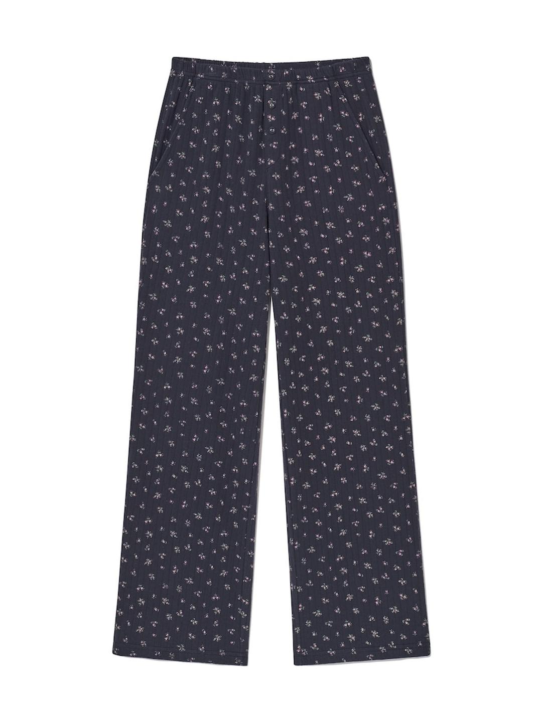 PROVINCE EYELET PANTS (NIGHT BOUQUET)