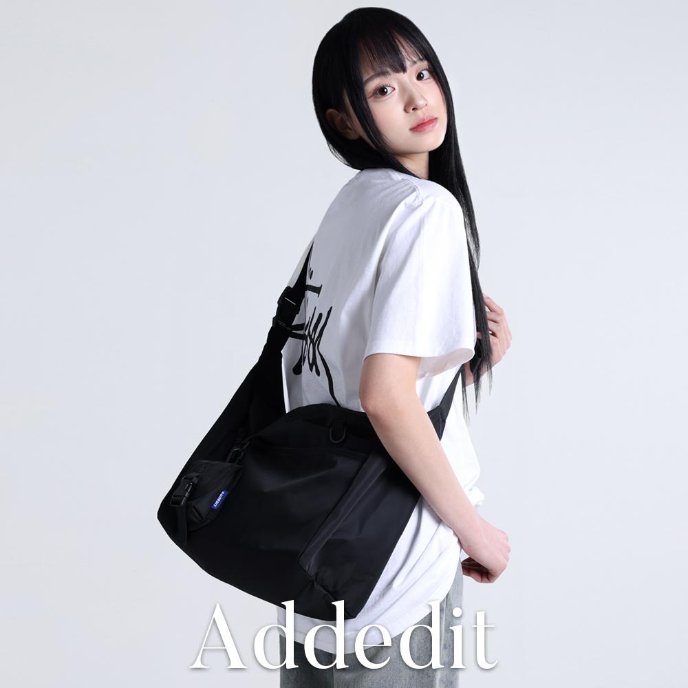 애드에딧 #나일론1등🏆[단독]키링 100원 [MADE/16"노트북수납/어깨패드추가] 아롬 메신저백 나일론 크로스백 보부상백 미니파우치 생활방수 1박2일여행가방 야구장 콘서트 보조가방