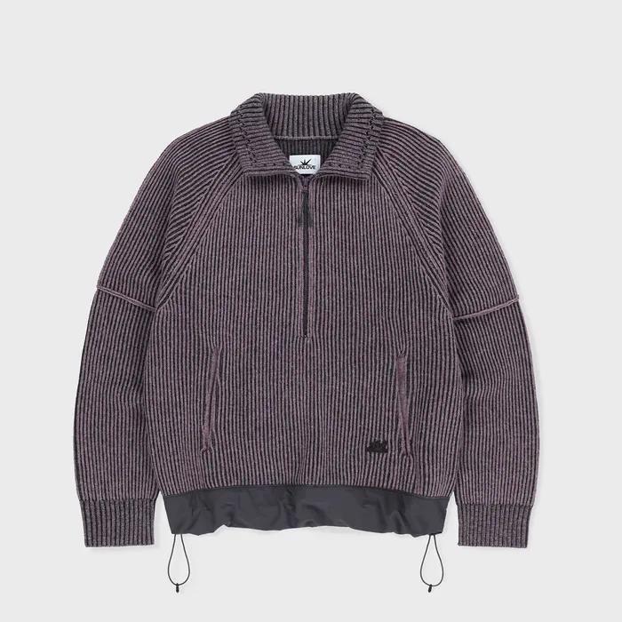 Hover Knit Polo Purple