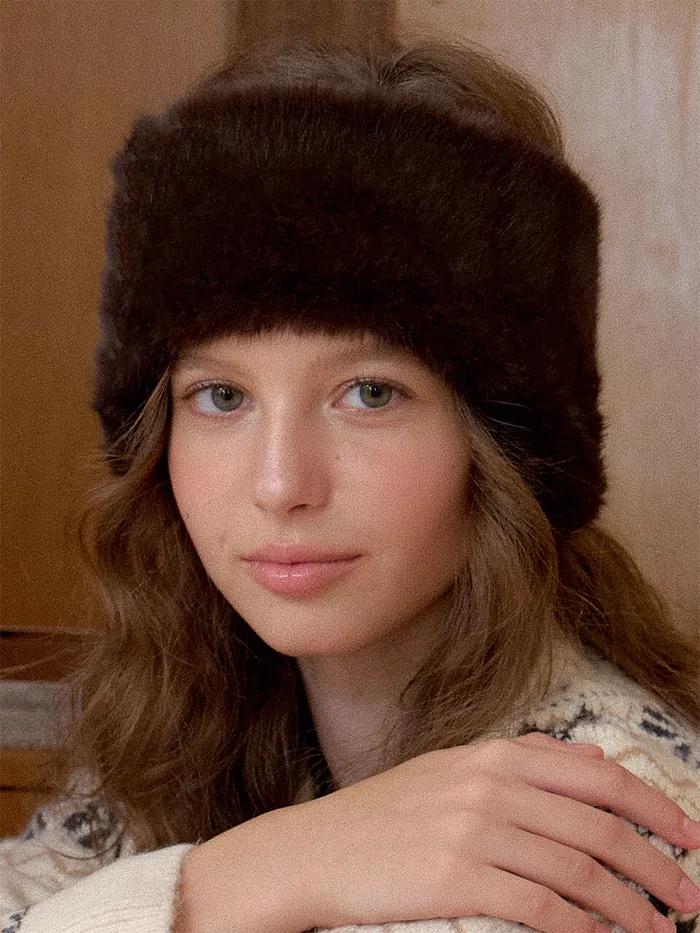 (선물포장) FUR HAIR BAND HB026