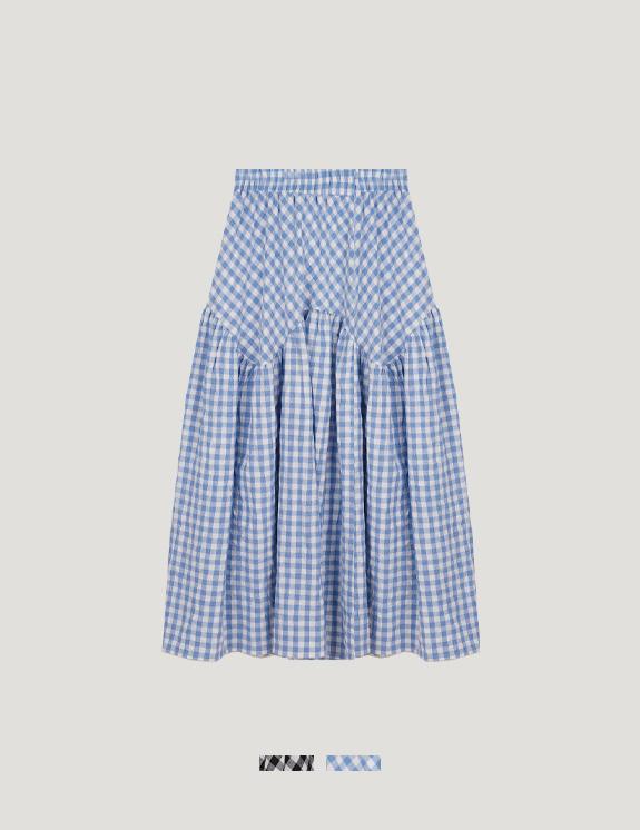 메모리 체크 스커트_2COLORS