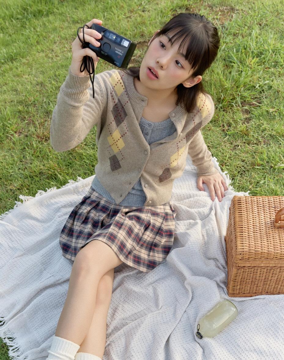 후아유 [Cali] 아가일 가디건(F) / WHCKF4945F