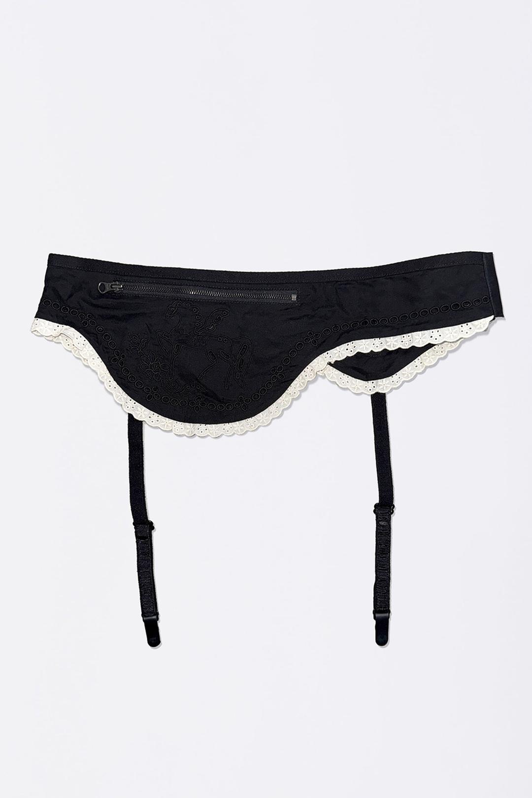 Cotton Apron Belt Black