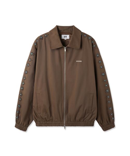 오와이(OY)  TURQUOISE STUD JACKET - BROWN - 사이즈 & 후기 | 무신사