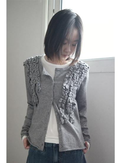 러프 프릴 가디건 (3c)