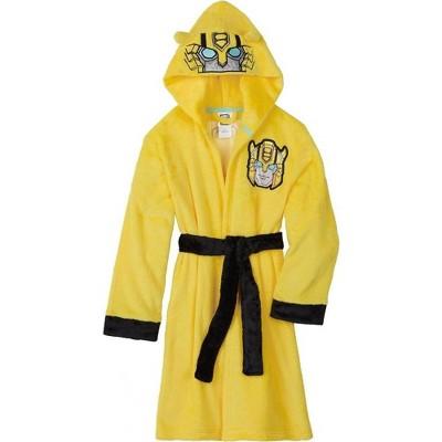 Transformers Little/Big Boy's Costume Plush Fleece Robe, Bumblebee, 8