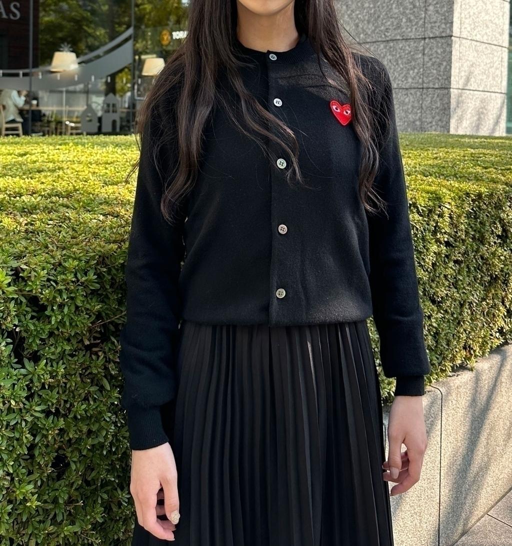 2023년 꼼데가르송 가디건 여성 레드와펜 블랙와펜 7컬러 [패션BEST 세일]