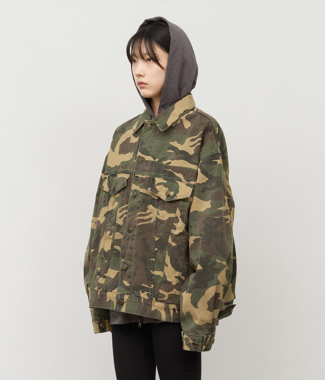 Jacky Camo Stud Jacket (2color)