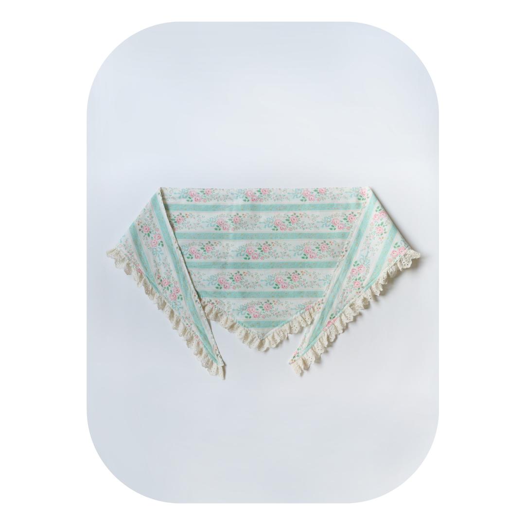 lace bandana mint