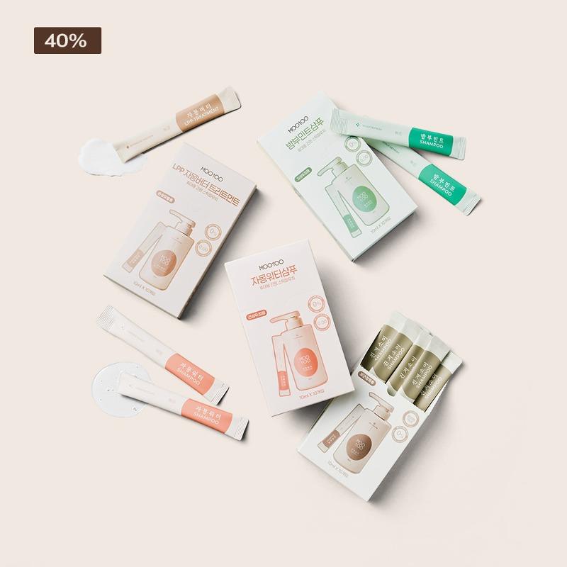 [1+1] 무백 헤어케어 여행용 스틱파우치 10개입 (4종 택 1)