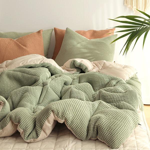 따뜻한 모달와플 극세사 겨울 차렵이불