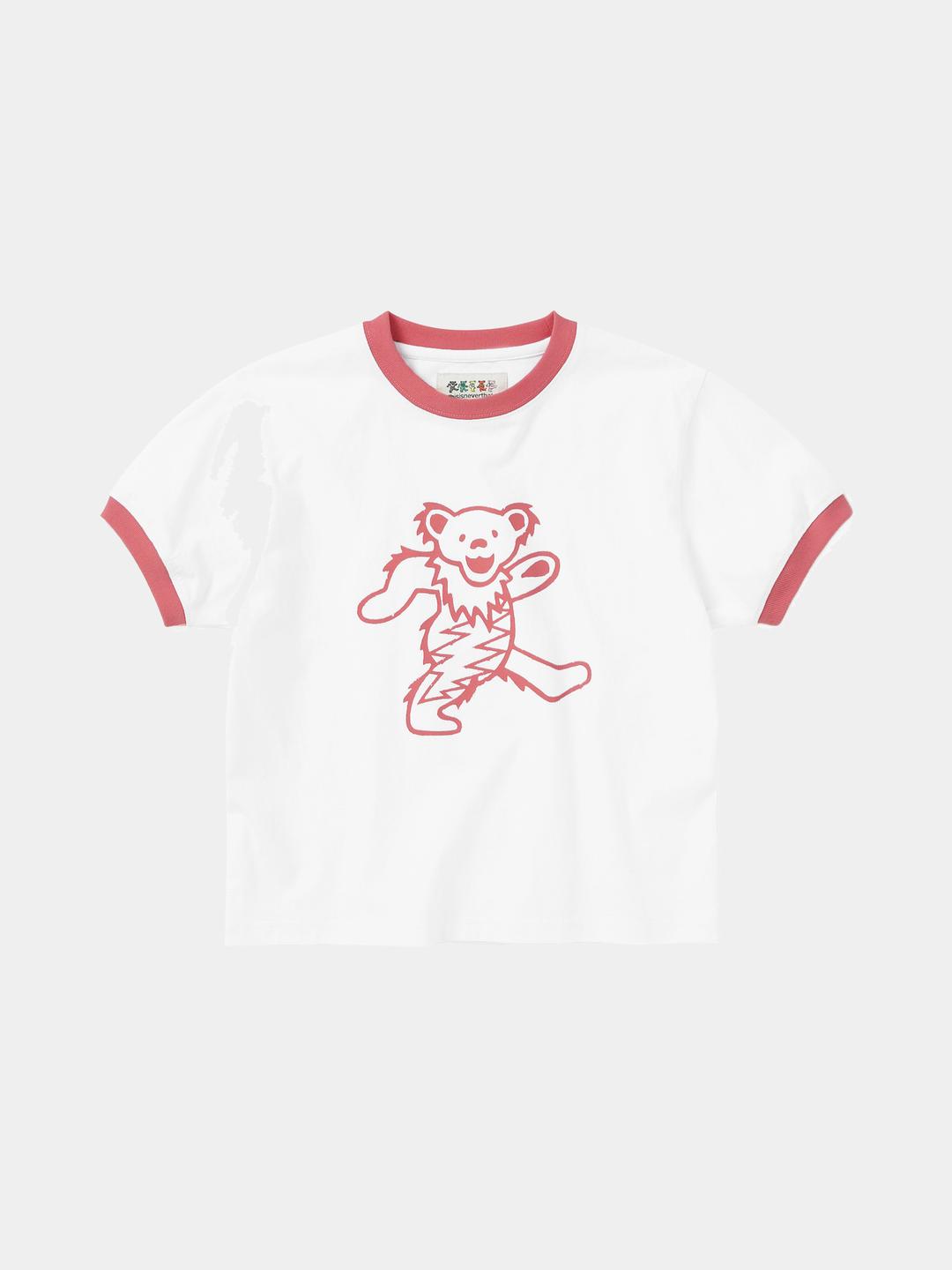 디스이즈네버댓 GD LIGHTNING BEAR W TEE-PINK