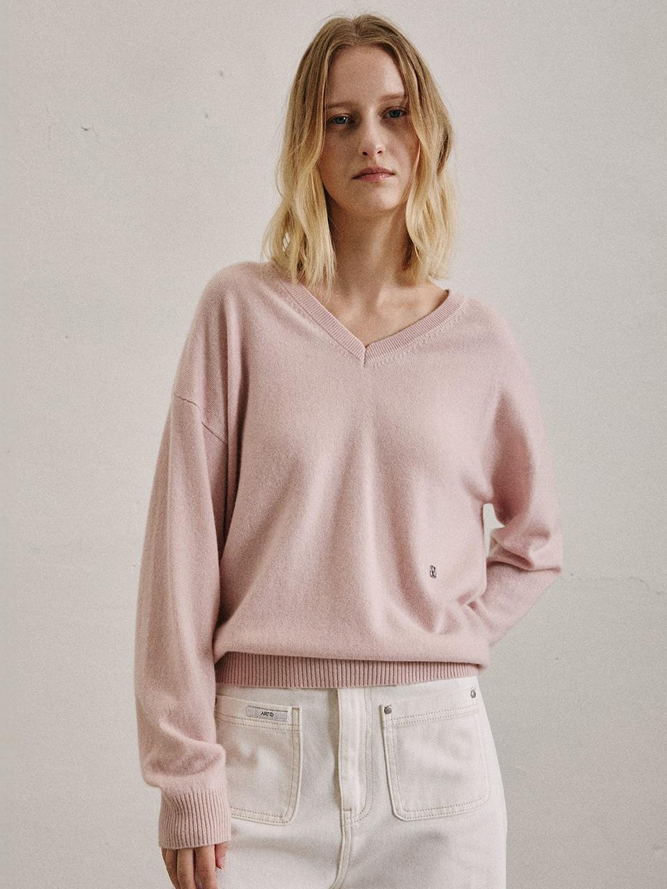 [나옹PICK]프리미엄 캐시미어 브이넥 니트_4COLORS