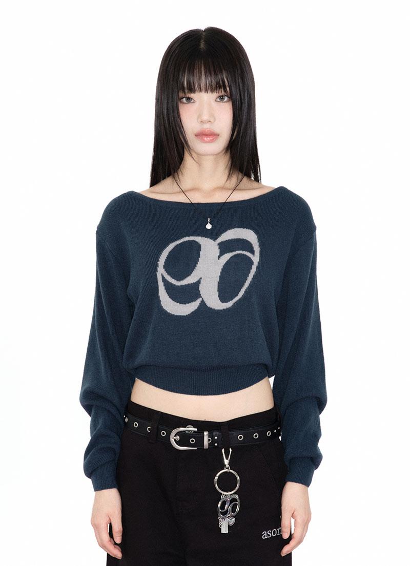 BOAT NECK KNIT / BLUE-GREEN / 10.25 순차 발송 예정