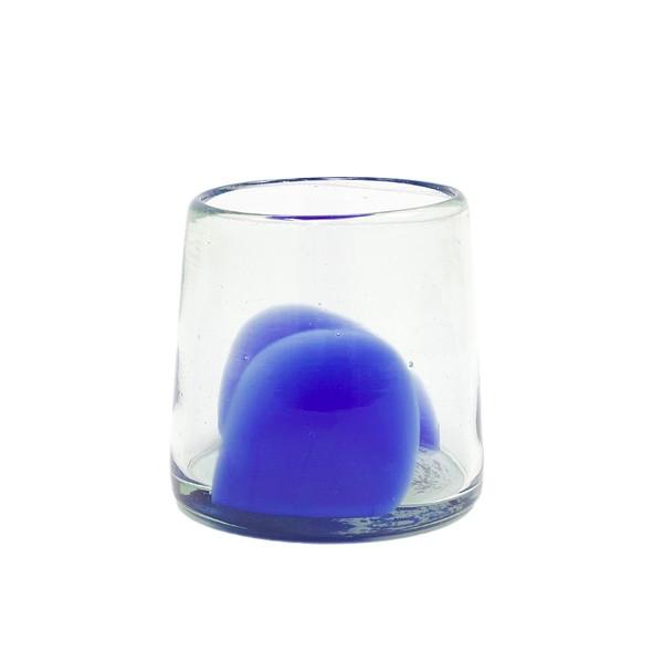 BRUSH STROKE TAPERED TUMBLER - BLUE