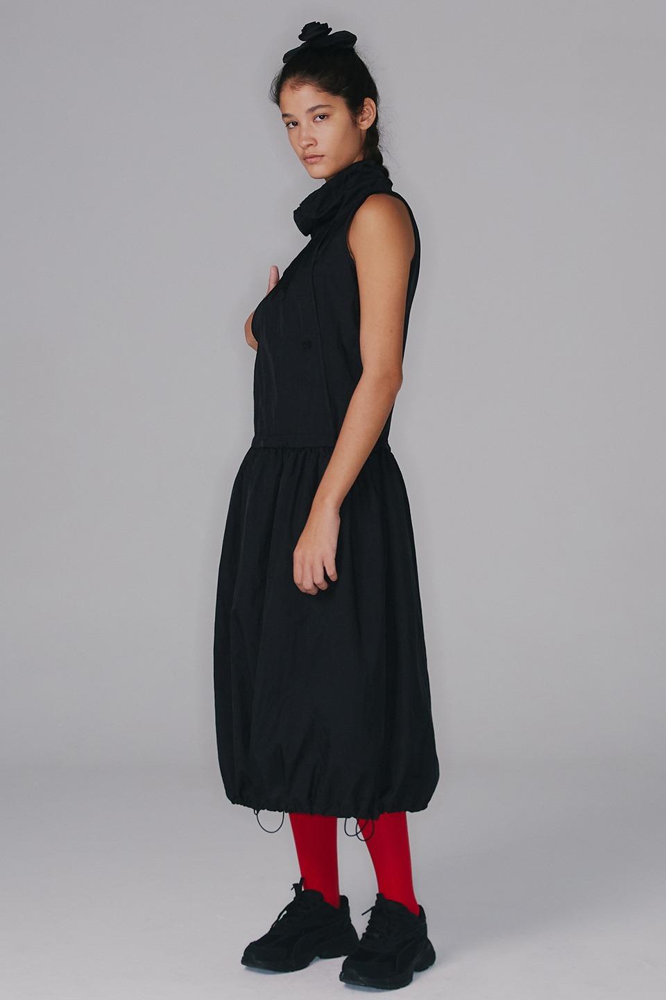 2-Way Pumpkin Nylon Dress / Black