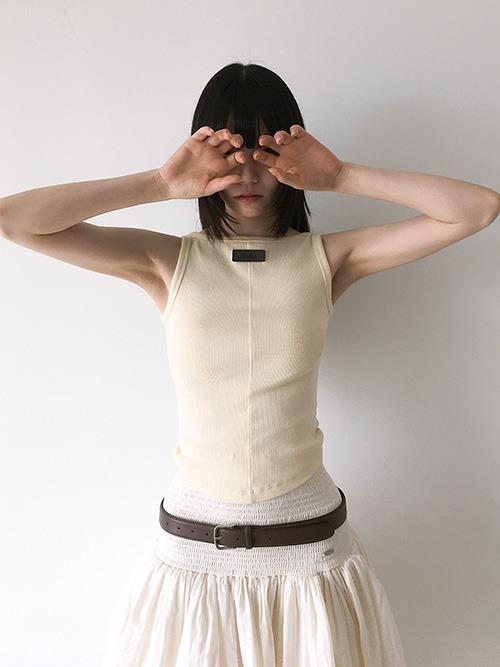 [CLaddA] essential sleeveless, butter