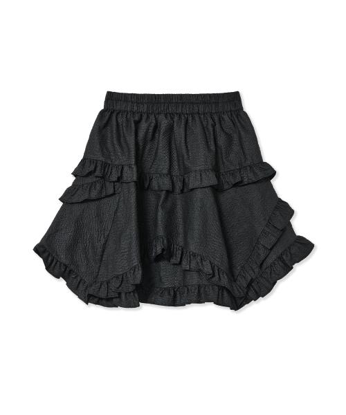 frill skirt (black)