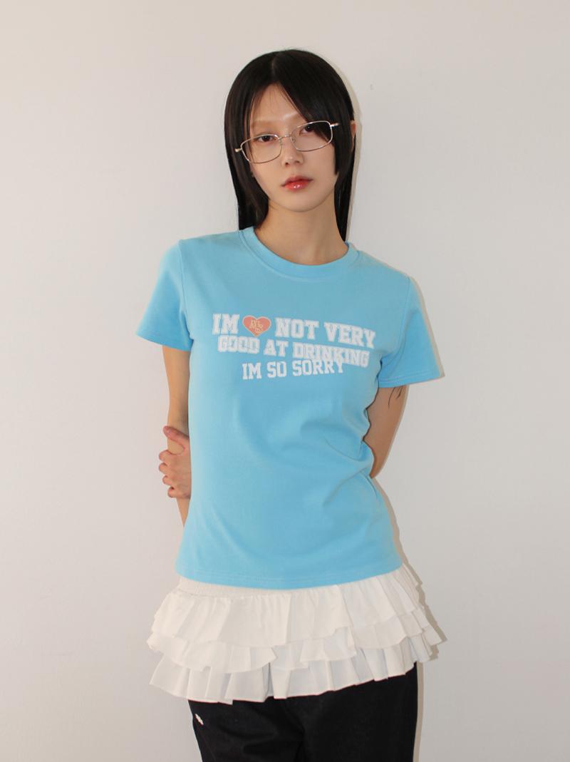 VERY ♡ HALF T (blue / black)