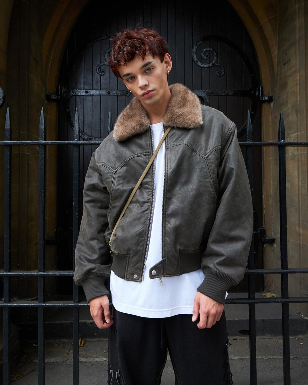 WESTERN BOMBER JACKET _ KHAKI