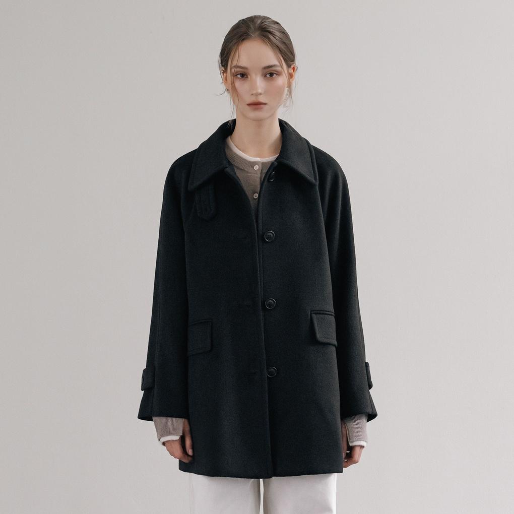 울 블렌디드 스탠카라 하프 코트_MIWJHFV0PG